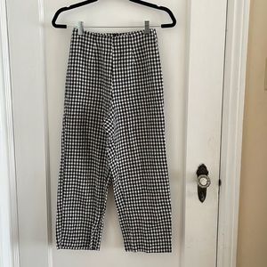 Reformation linen gingham pants